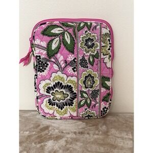 Vera Bradley Priscilla Pink Retired Ipad Tablet Kindle E Reader Soft Case 8X10